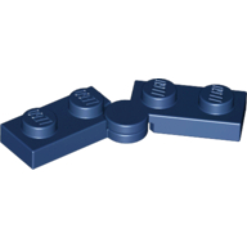 Scharnier Plaat 1x4 Dark Blue